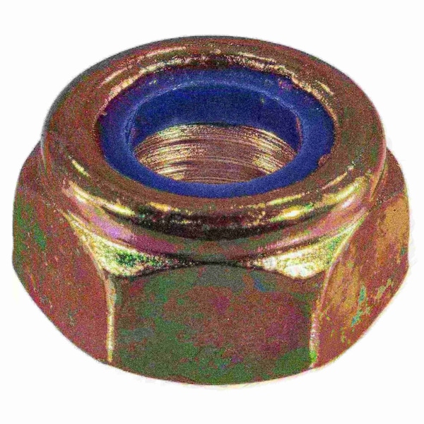 Midwest Fastener Nylon Insert Lock Nut, M10-1.25, Steel, Class 8, Yellow Zinc, 6 PK 76103 - main